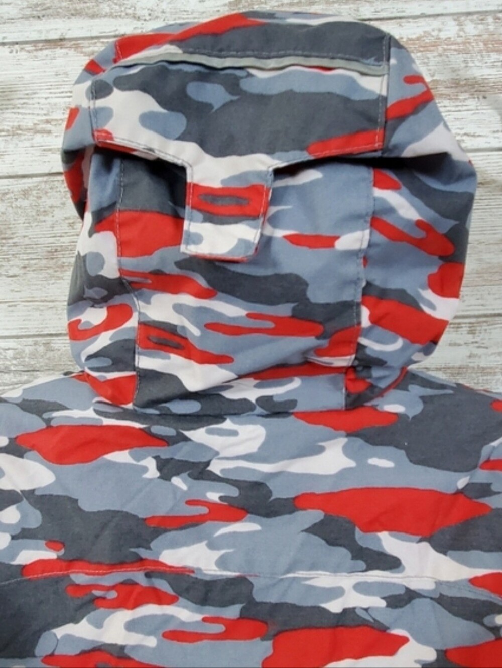 Columbia Outgrown Toddler Unisex Red Blue Camo Ski Snow Winter Jacket - Picture 10 of 12